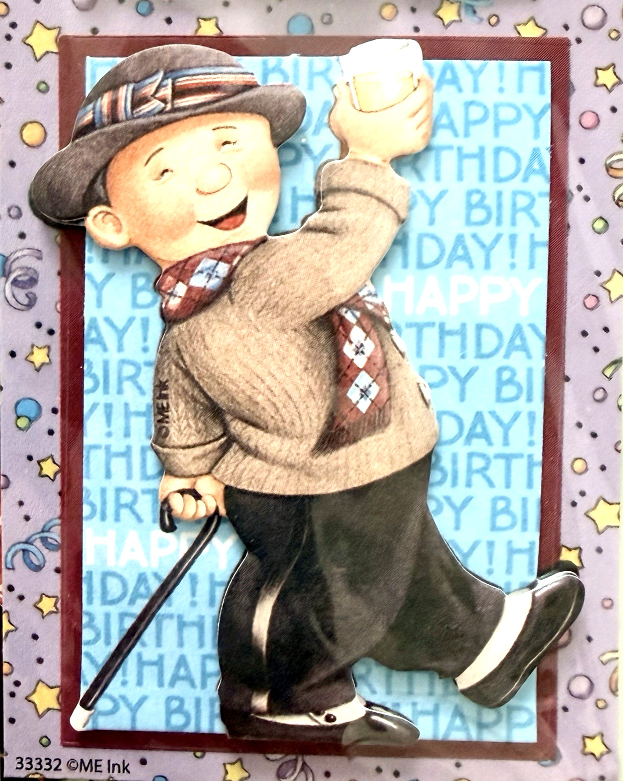 Mary Engelbreit Dimensional Stickers- Birthday Boy Celebration – Cards, Carfts