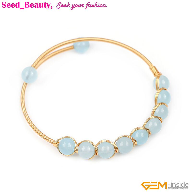 Handmade Adjustable Bracelet Gold Filled Chakras Stone Jewelry Christmas Gift