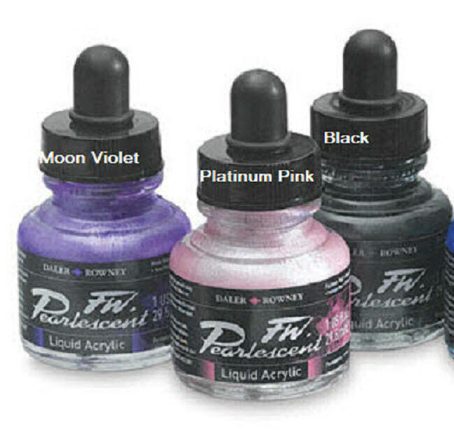 Daler Rowney / royal langnickle ~ acrylic liquid art Ink ~ colors ~ 1 oz. Bottle