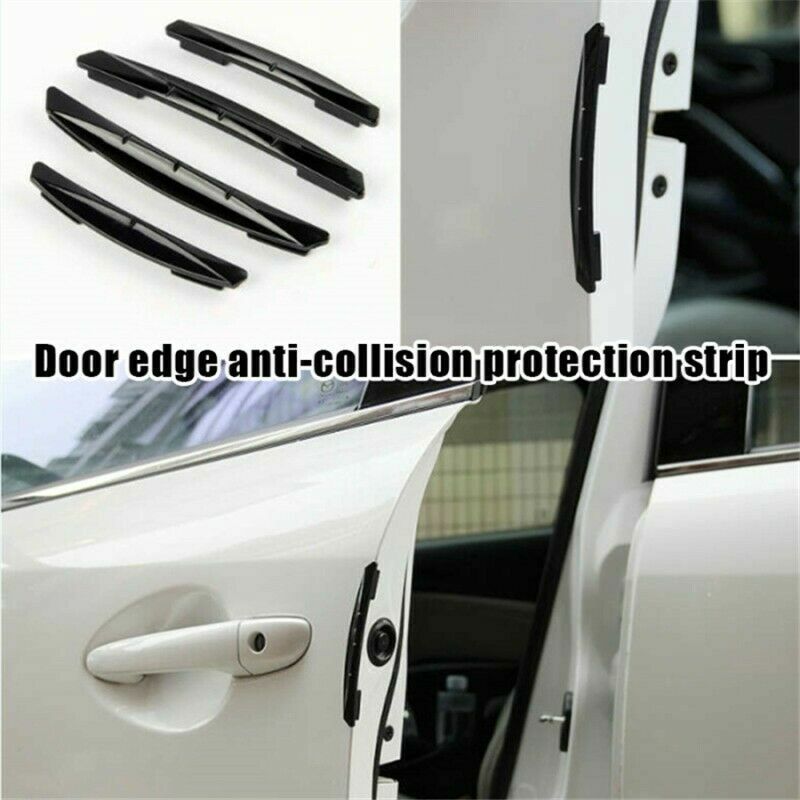 4x Car Door Edge Anti-Scratch Guard Bumper Protector Moulding Strip Accessories