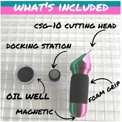 Creator’s Hummingbird Glass Cutter with Foam Grip for Stained Glass -Made in USA