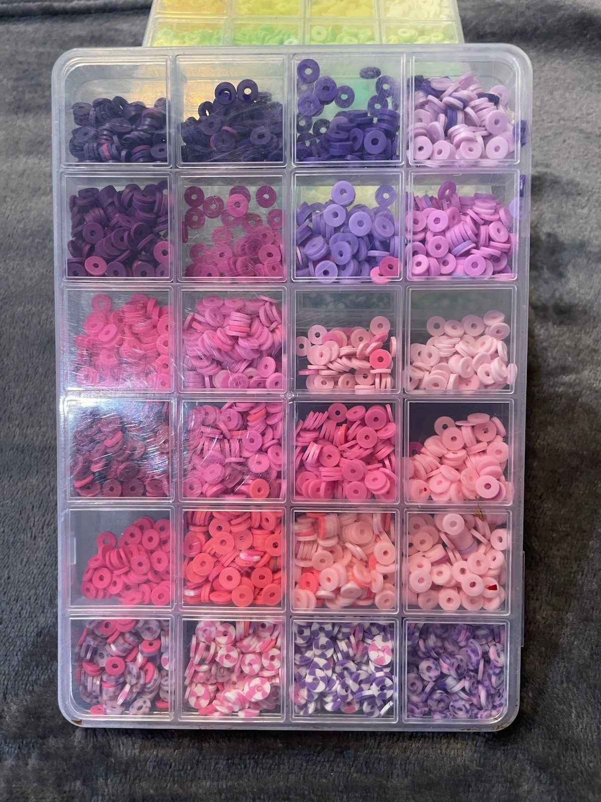 Multicolor Plastic Rondelle Spacer Beads Assorted Sets (opened) Other Beads