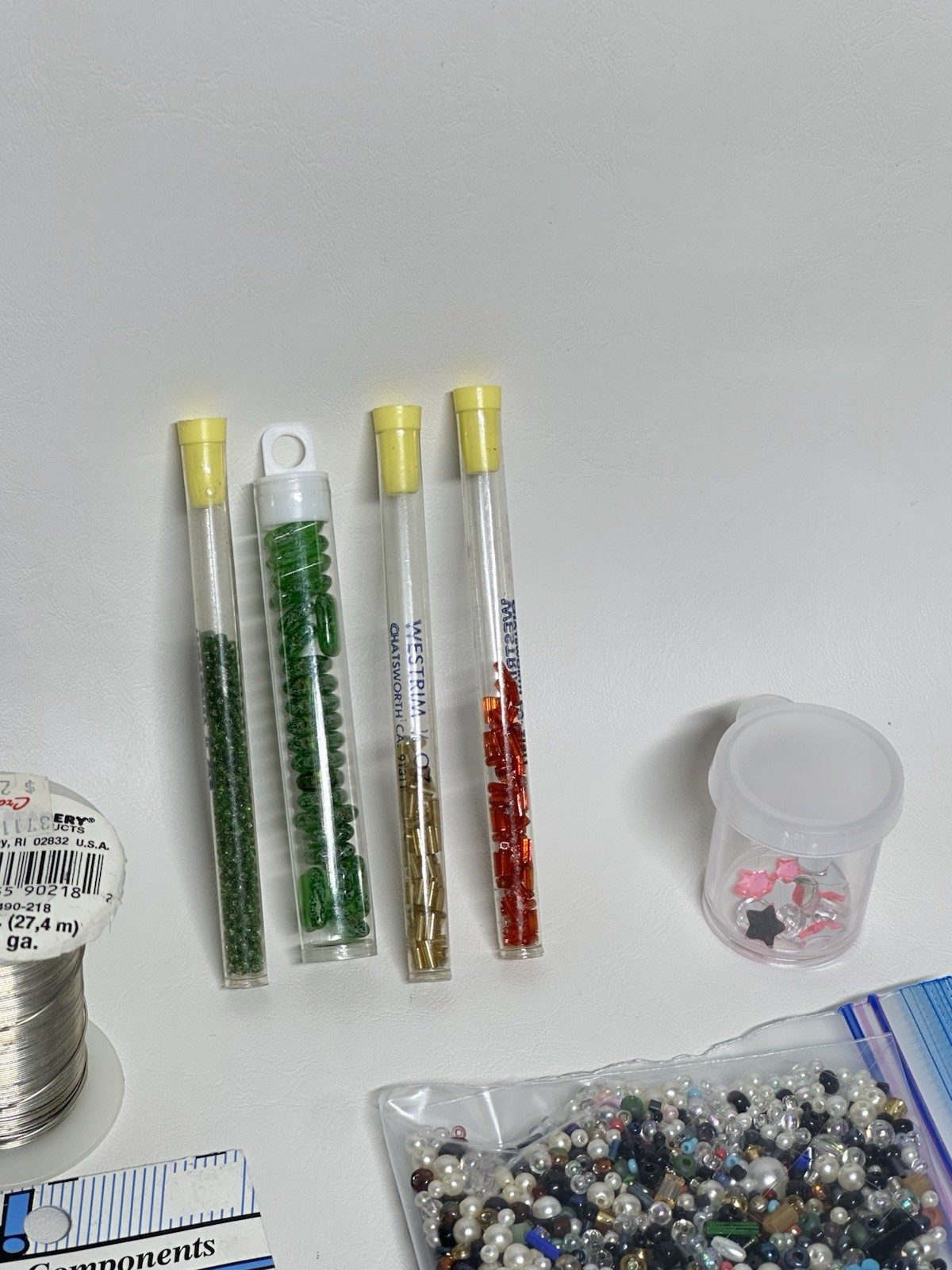 Huge Lot of Jewelry Making Hobby Supplies Glass Beads Clasps Wire Earring