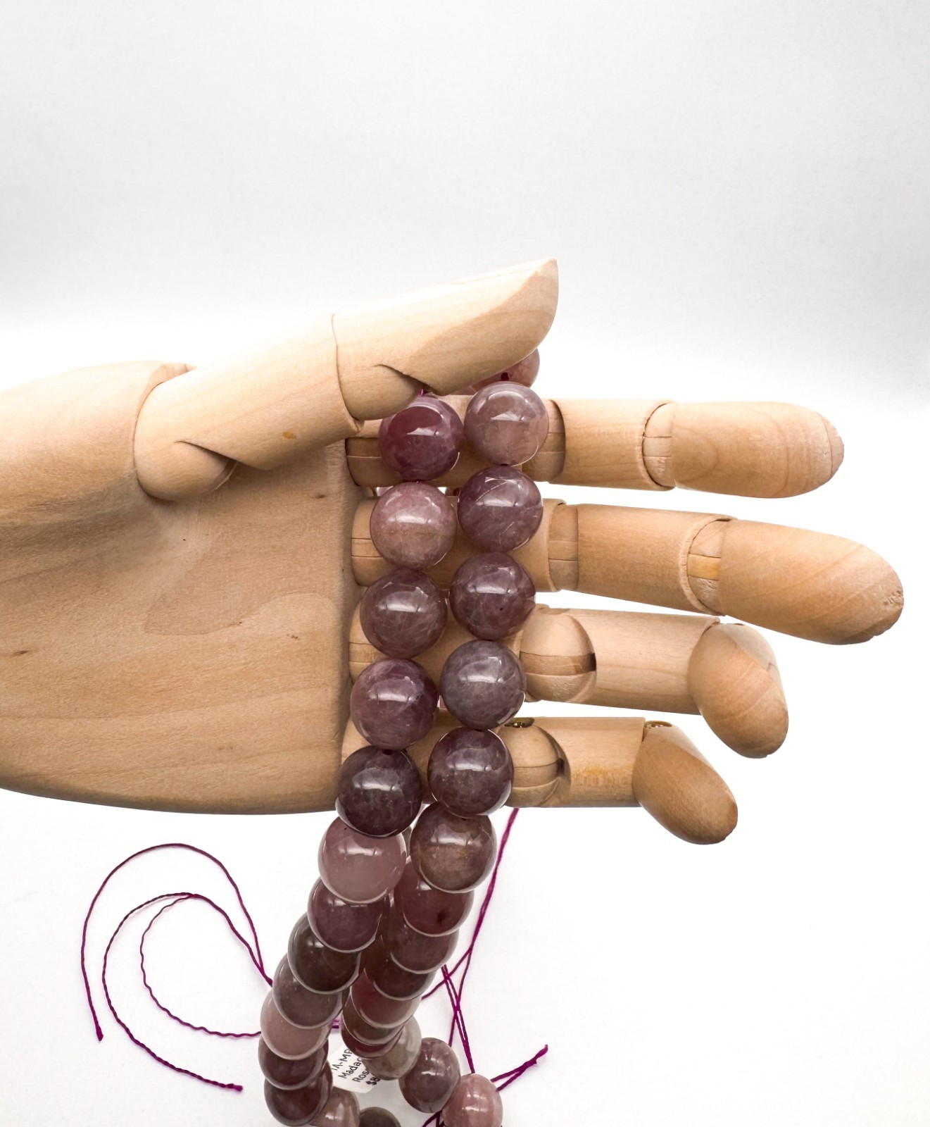 AAA Natural Madagascar Deep Pink Rose Quartz Round Gemstone Beads RN215