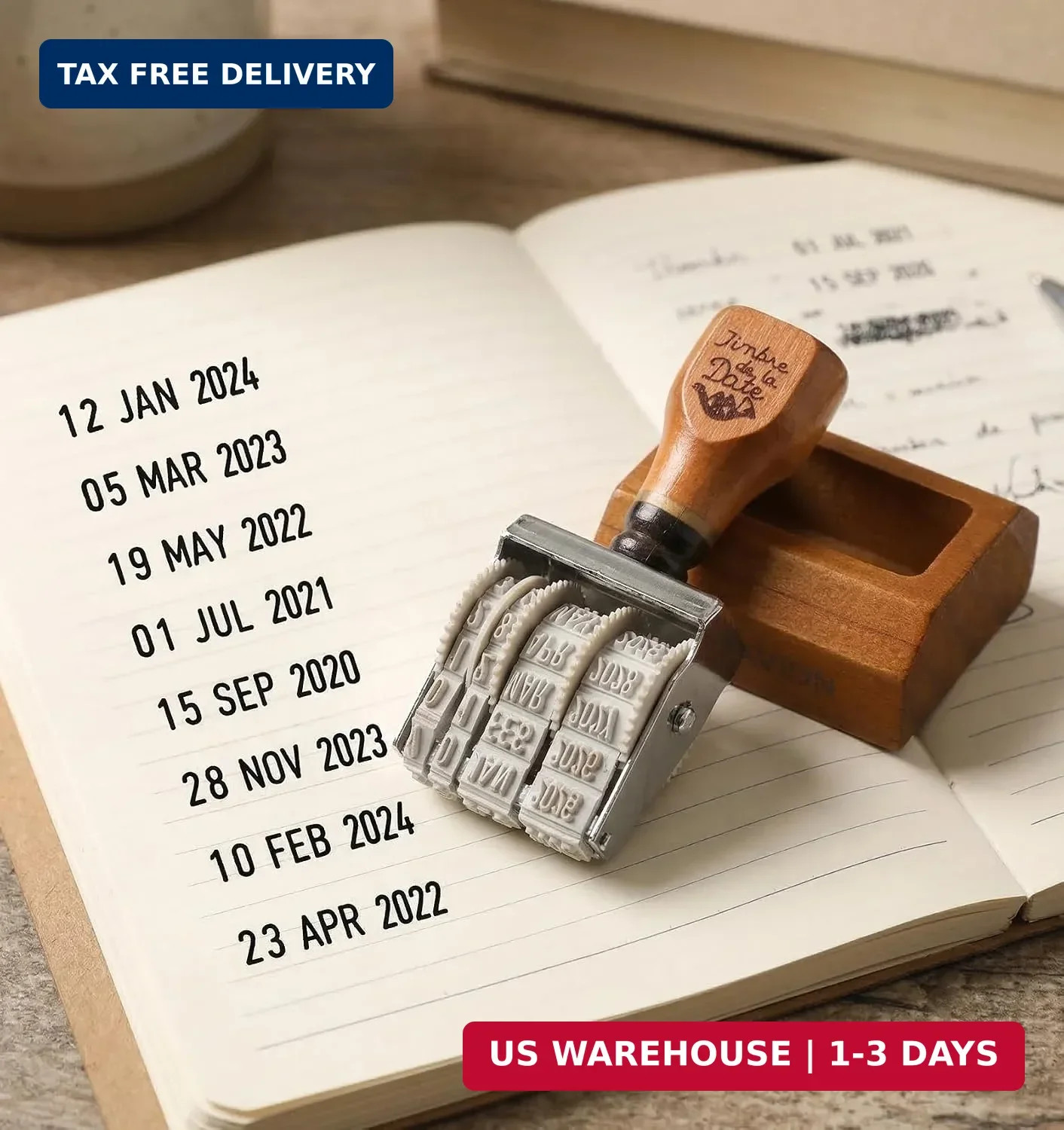 Date Stamper, 2025-2035 Roller Library Stamp Date Stamp for Eggs & Planner | Dat