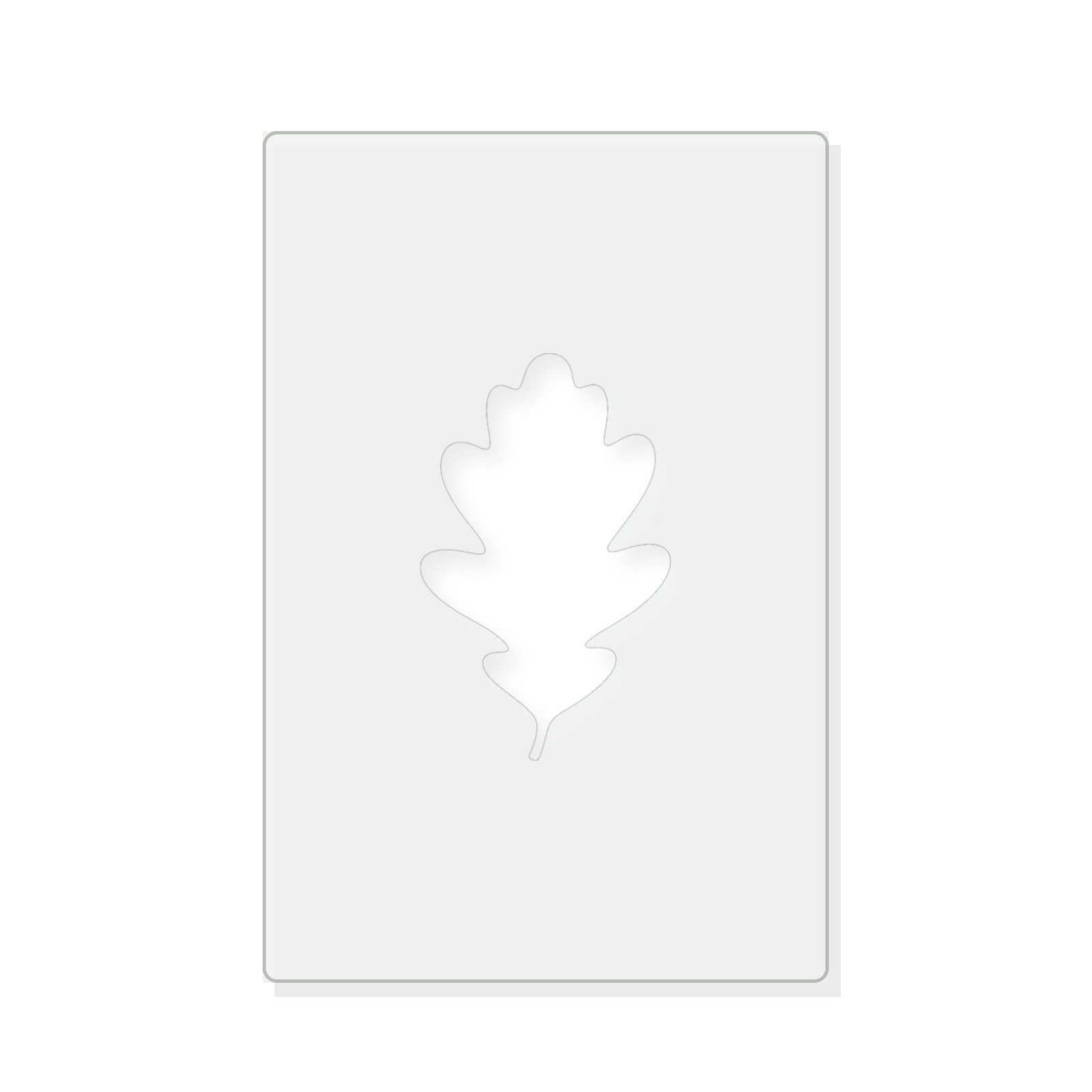 Oak Leaf Large Reusable Mylar Stencil, 10 mil Plastic Paint Stencil for Crafts