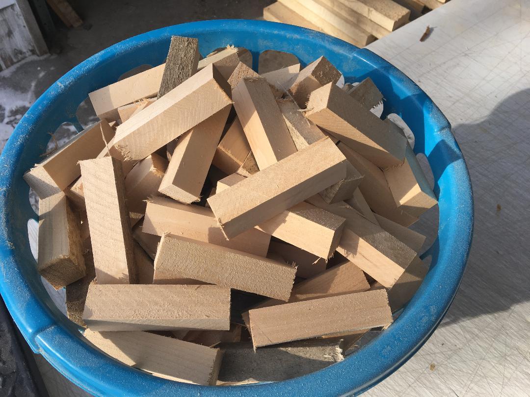 (26)1″ x 1″ x 4″ Solid Basswood Carving Turning Wood Blocks