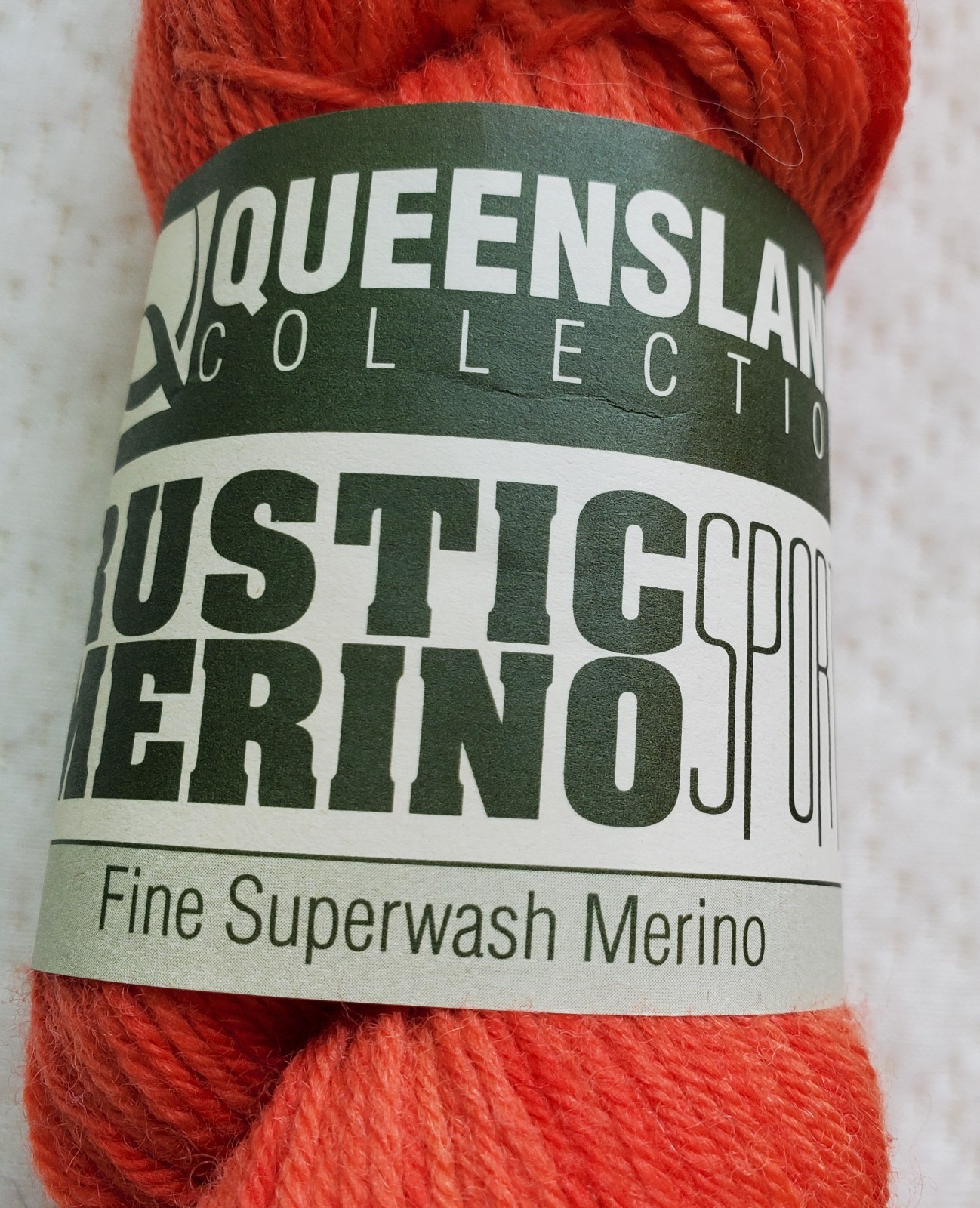Rainbow Beach Yarn Queensland Collection 100% Wool Sport Weight Superwash Orange