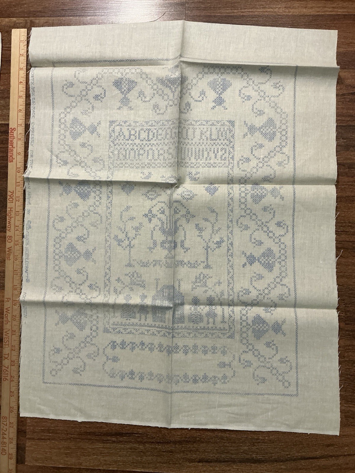 American Home Paragon Needlecraft Embroidery Kit #01027X AMERICAN SAMPLER DESIGN