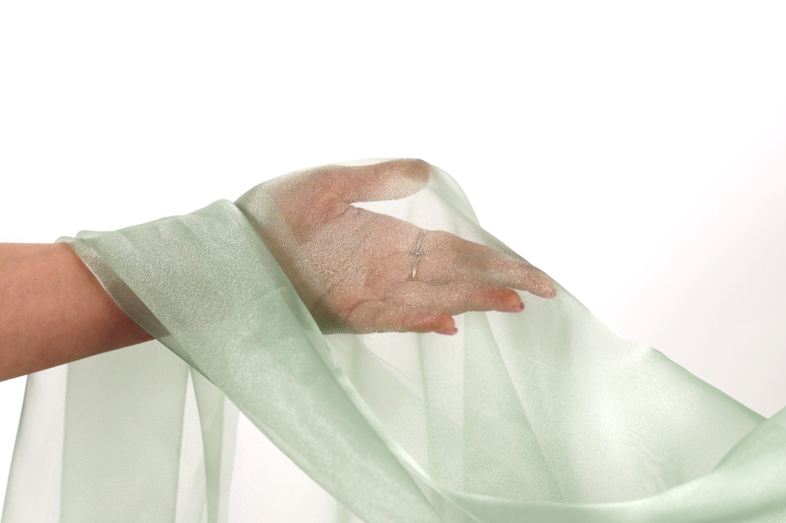 47 colors Crystal Sheer Organza Fabric By the Yard for Wedding, Costumes, Decor