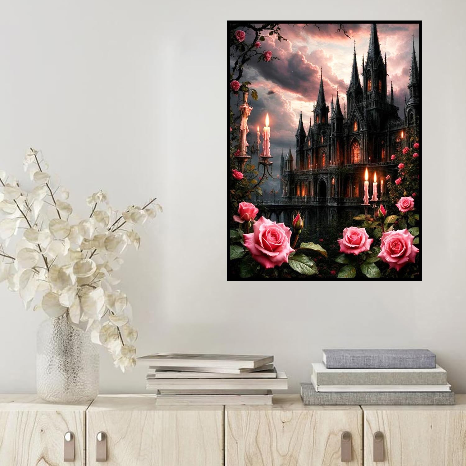 Diamond Art Kits for Adults, 5D Castle Diamond Painting Kits for Beginners, DIY
