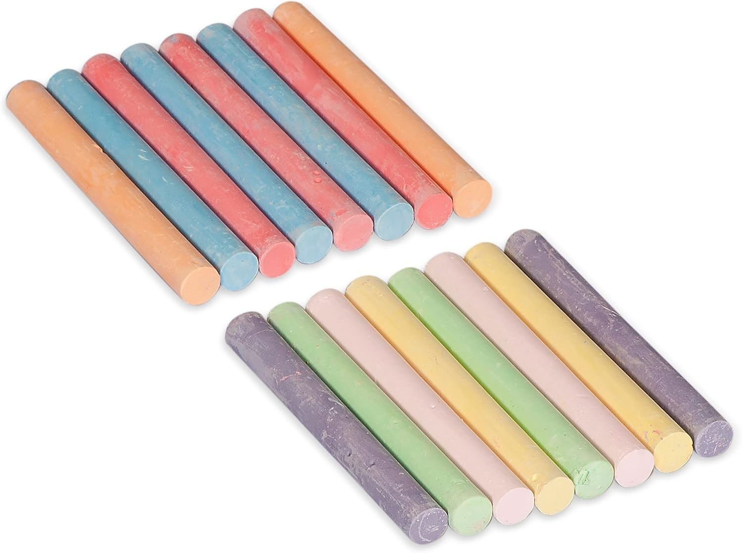 16 Bright Assorted Colored Chalk for Indoor & Outdoor Creativity – Non-Toxic