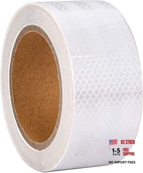 Reflective Tape, High Viscosity Safety Reflective Tape 2 Inch x 65 Feet White