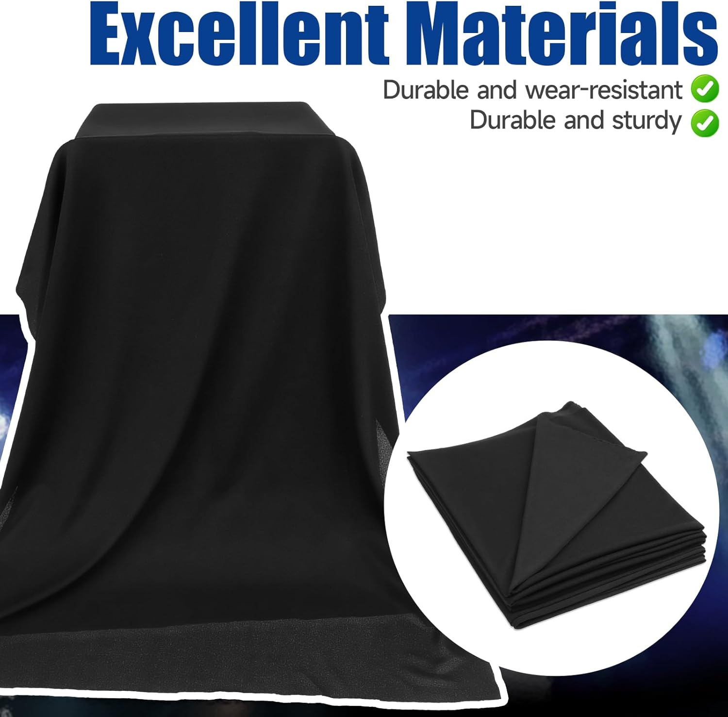 Black Speaker Grill Cloth Replacement for Home and Stage Audio Systems 67″x20