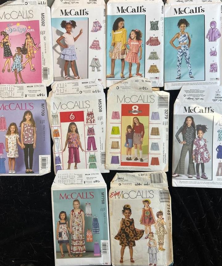 41 Children Girls A Few Are Unisex ALL UNCUT Various Sizes Beautiful Dresses Lot