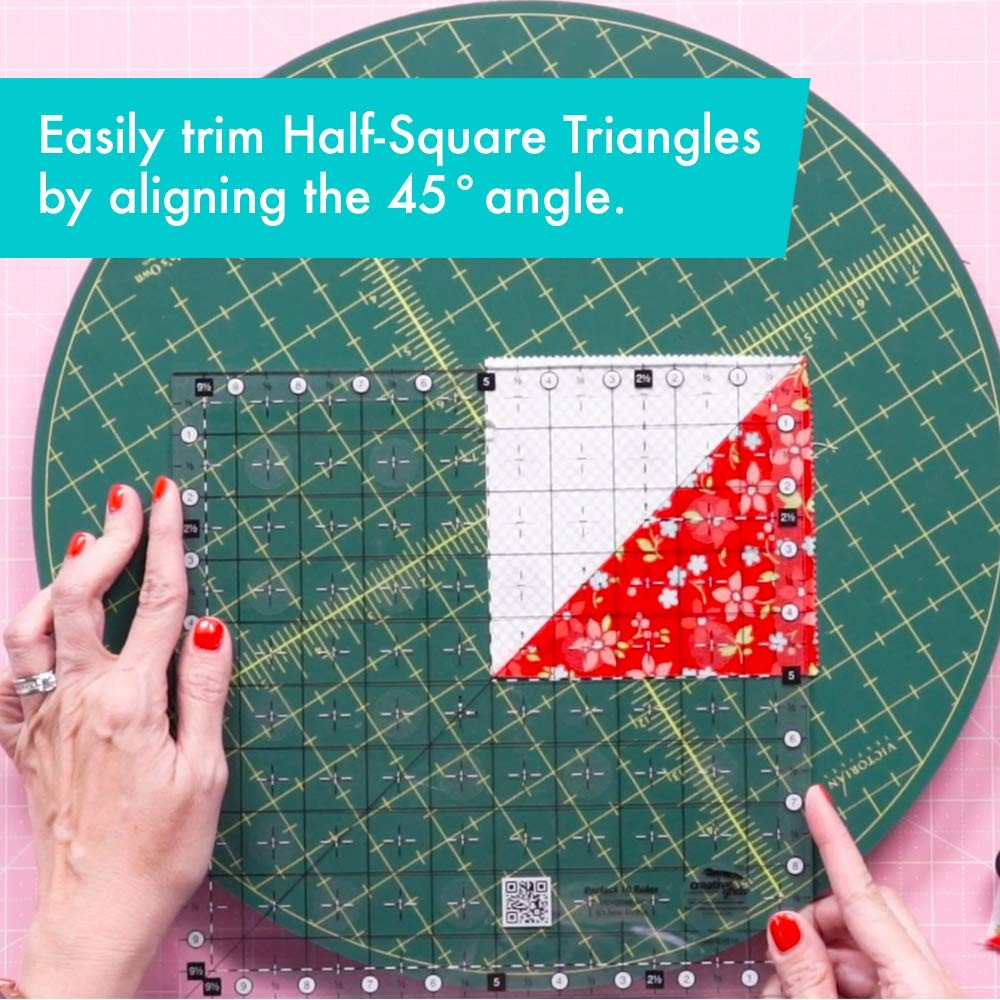 Creative Grids Perfect 10 Quilting Ruler Cgrperf10 Made In Usa 10In X 10In