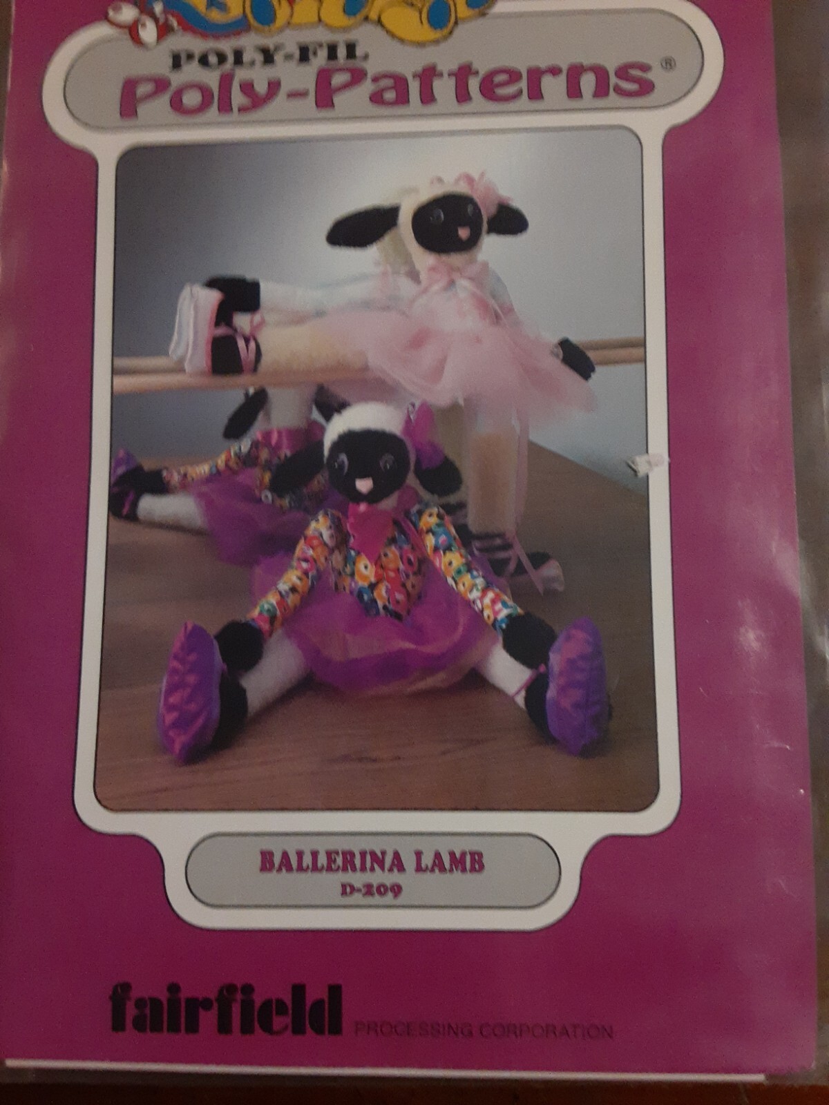 Fairfield POLY-FIL Pattern – BALLERINA LAMB D-209 – New in Package!