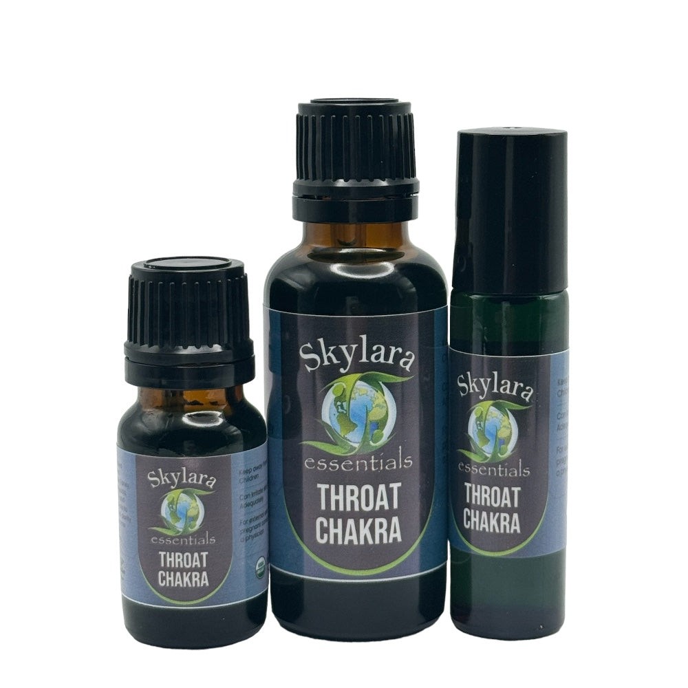 Throat Chakra Essential Oil Blend All Natural – FREE SHIPPING