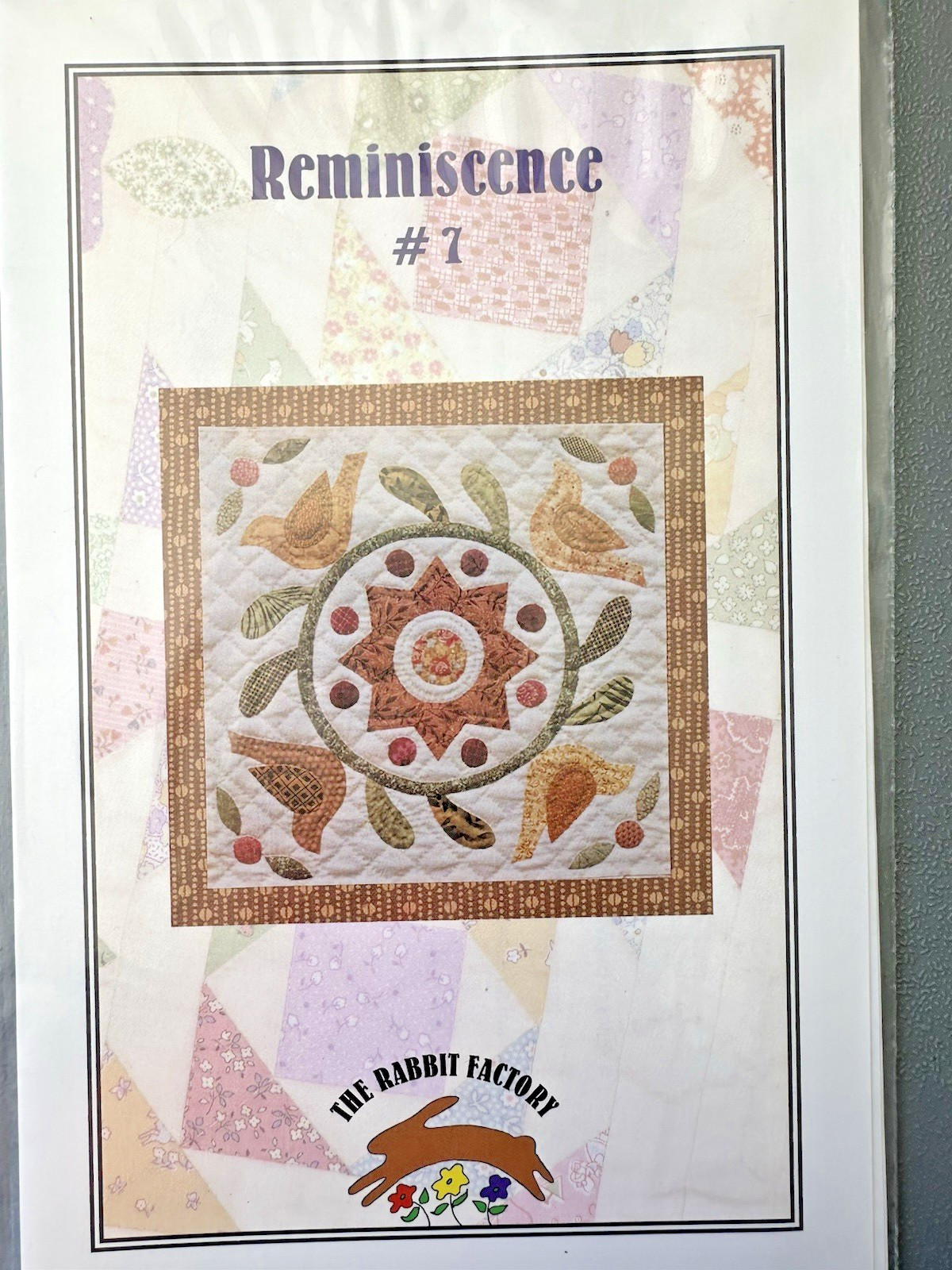 The Rabbit Factory Quilt Pattern Reminiscence Quilt of the Month 1-12 READ