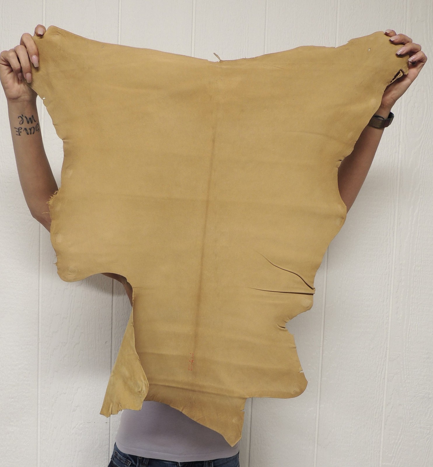 SMOKE BUCKSKIN Leather Hide for Native Crafts Laces Pipe Bags Regalia Pelt Skins