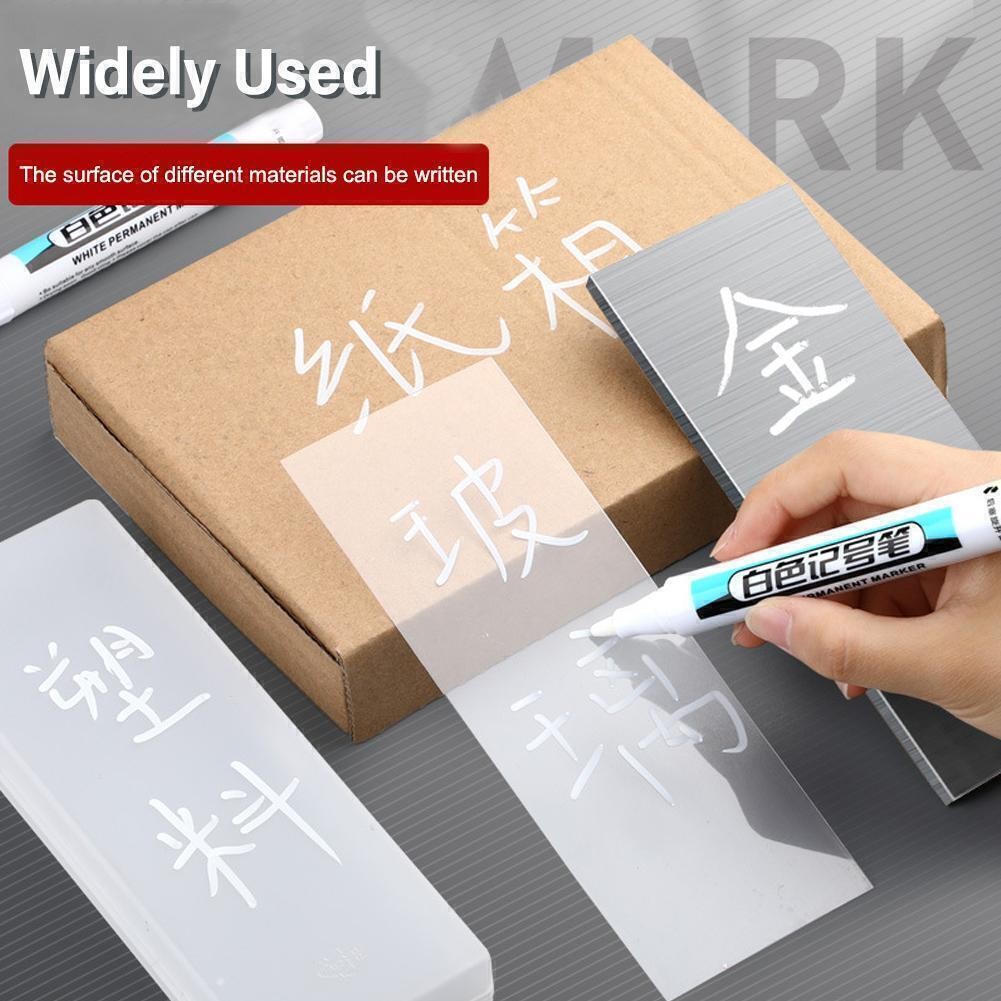 White Paint Marker Pens Waterproof Bike Car Tyre Tire Marker Permanent Pen Car