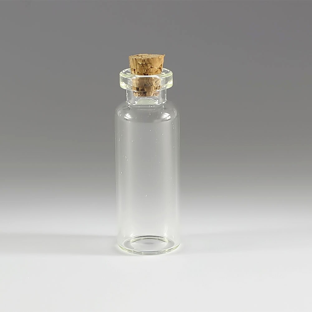 Wholesale 0.5–10ML Tiny Clear Glass Bottles Empty Glass Bottle With Cork Vials