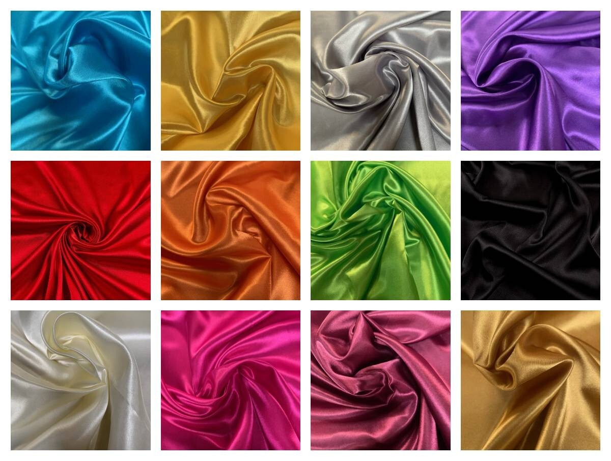 58/60″ Charmeuse Satin Fabric – By The Yard