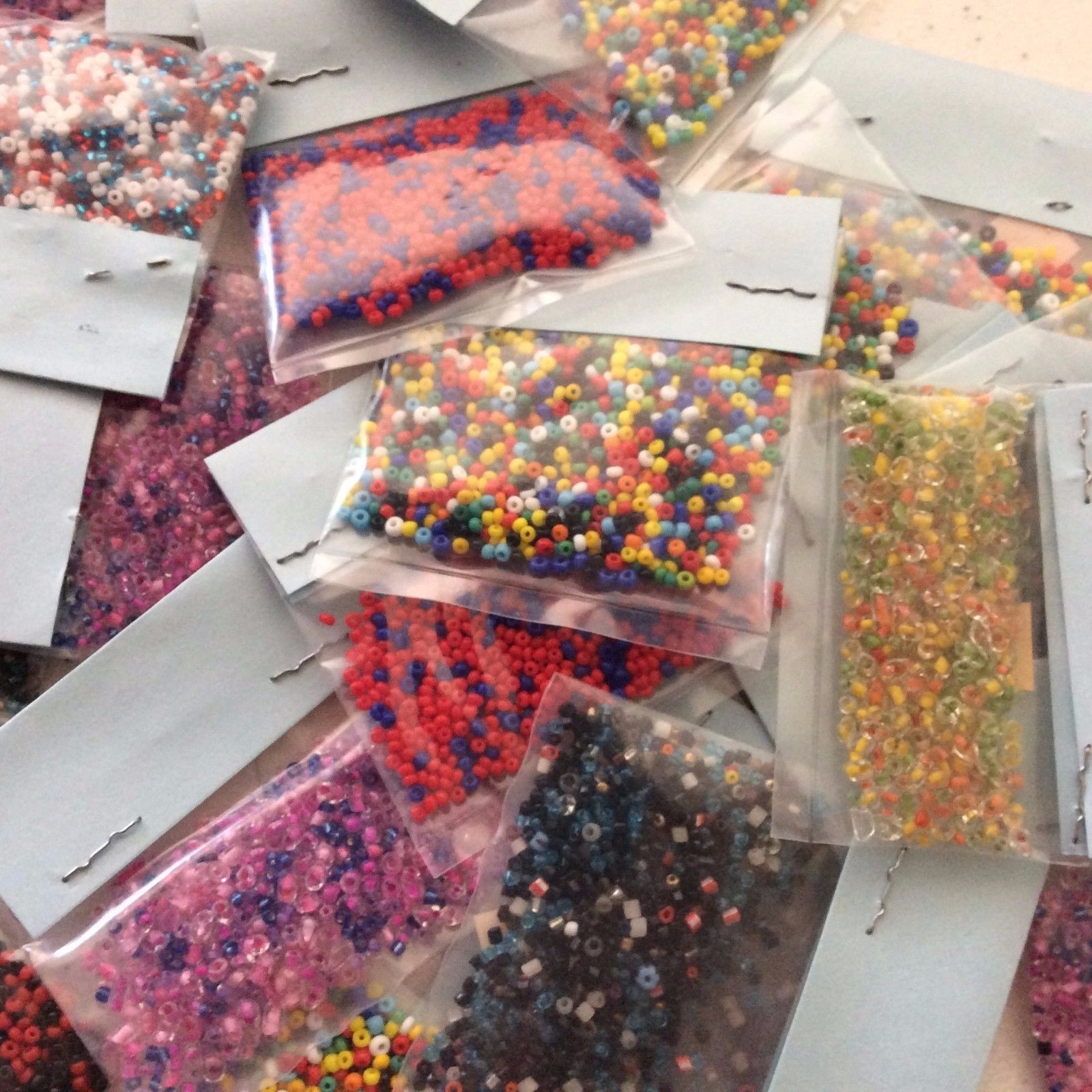 Small Seed Beads – 24 Packages Asst Colors
