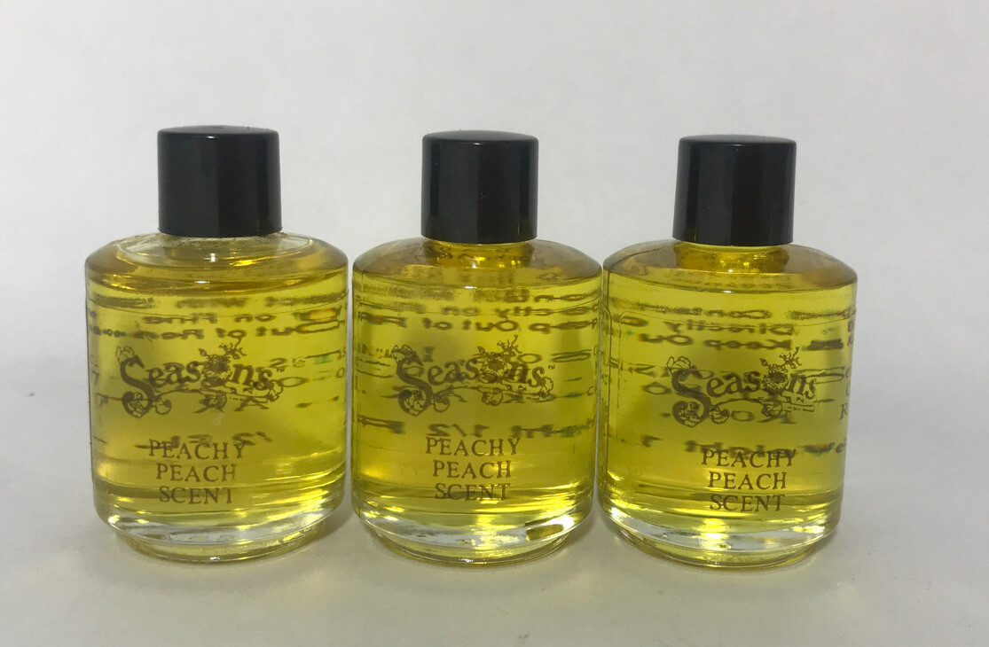 3 Seasons Peachy Peach Home Scent Oil 1/2 Fl Oz Rare