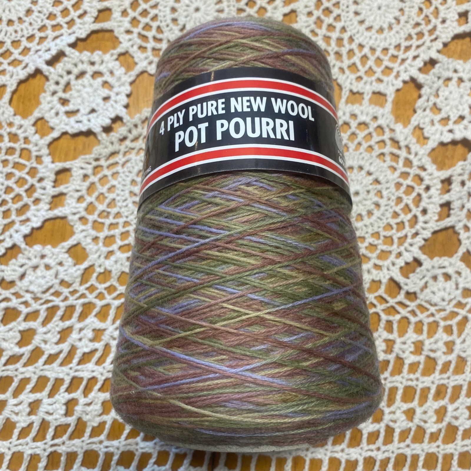Forsell Bramwell Yarn Cones Wool Acrylic Oregano Mink Brown Excellent 2pc Lot