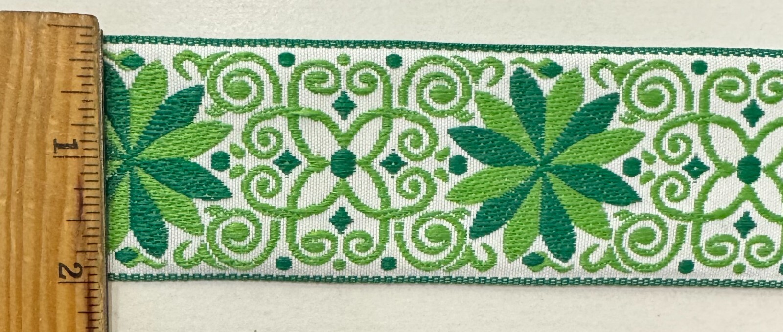 2″ Jacquard Woven Floral Ribbon Trim – 9 Continuous Yards!