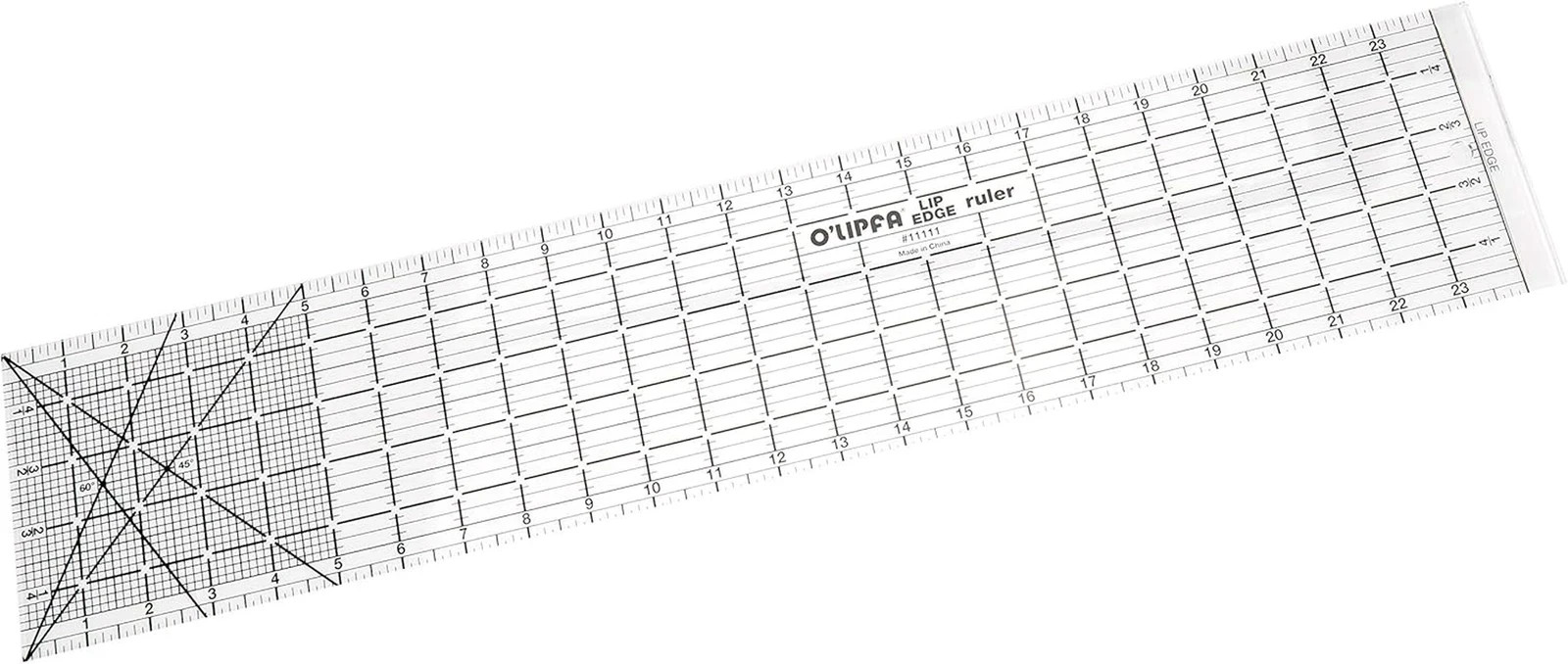O’Lipfa 11111 Ruler with Lip Edge, 5 X 24-Inch