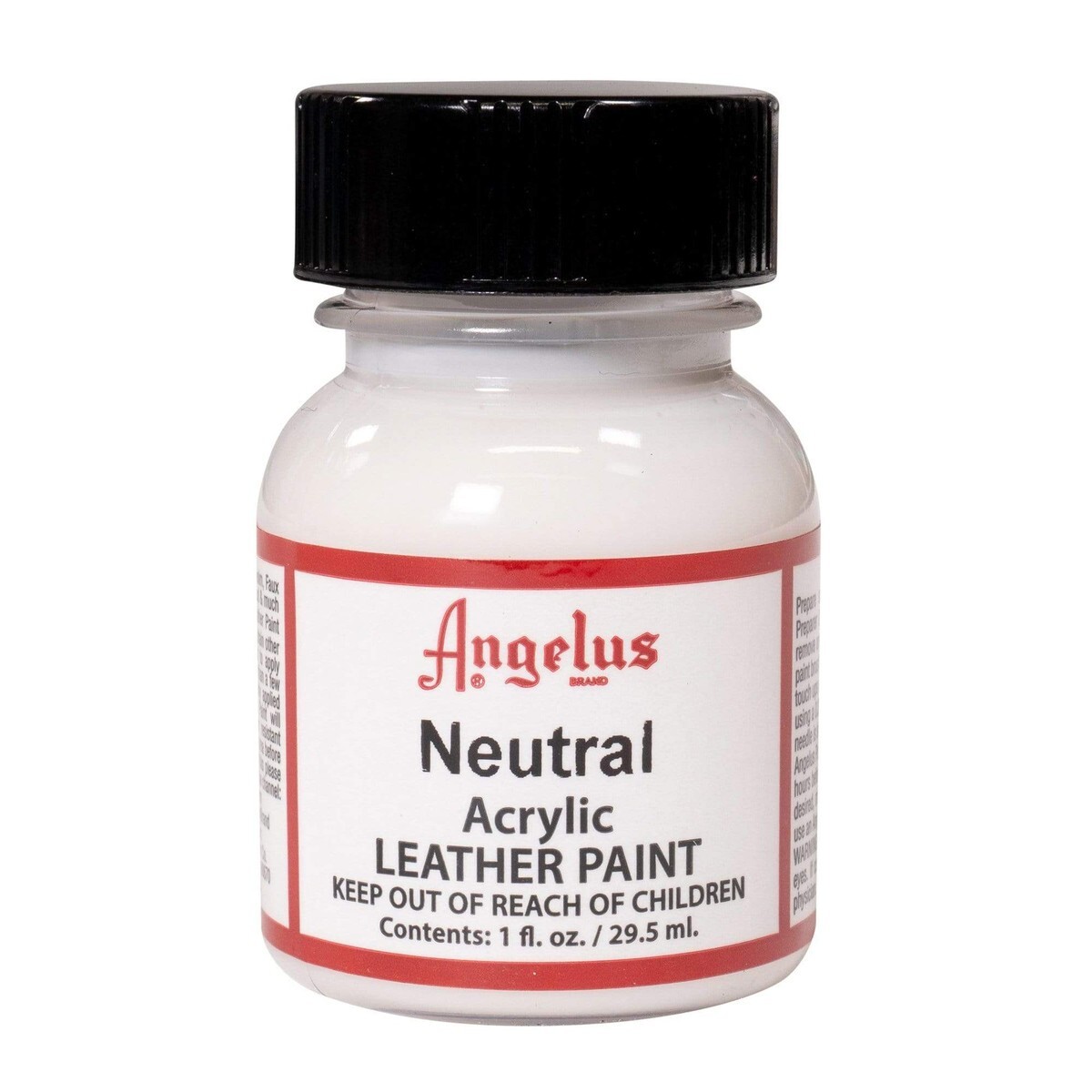 Angelus Acrylic Leather Paint Water Resistant Neutral – 1 Fl.OZ