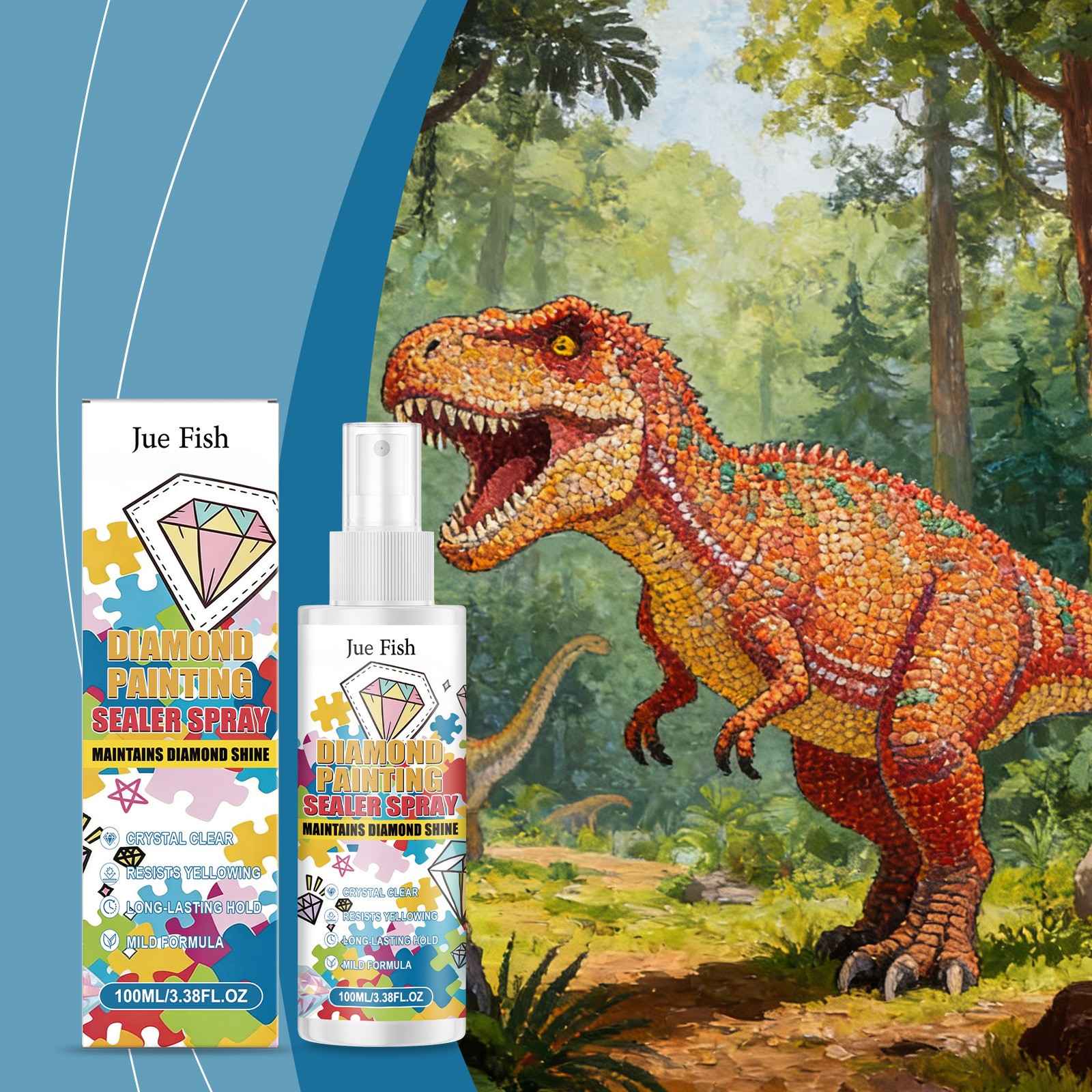 100ml Diamond Art Sealer Spray – Fast Drying Permanent Hold Glue, Easy to Use No