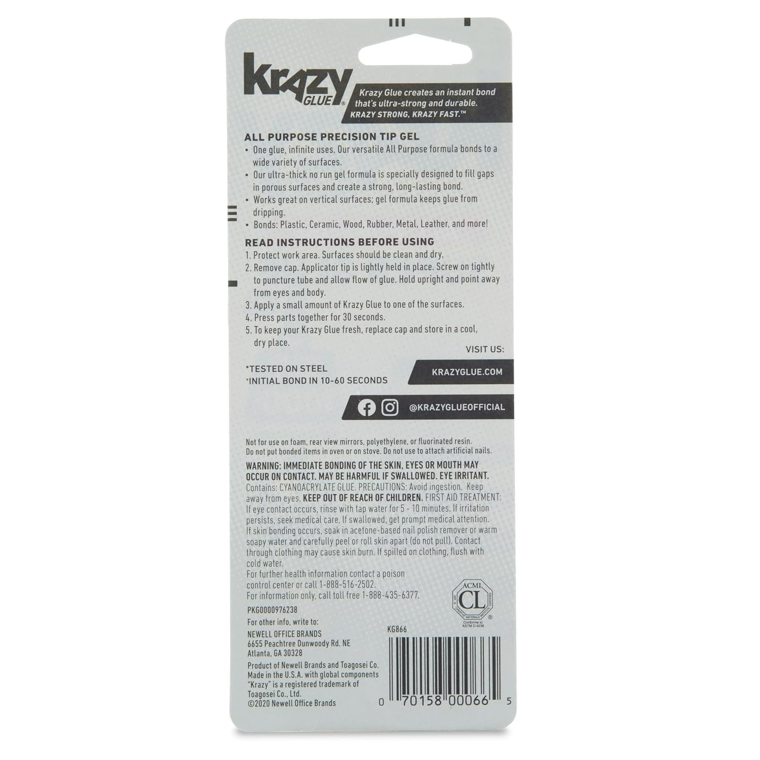 Fast Drying Super Glue Gel with Precision Control – Ideal for Crafts & Repairs