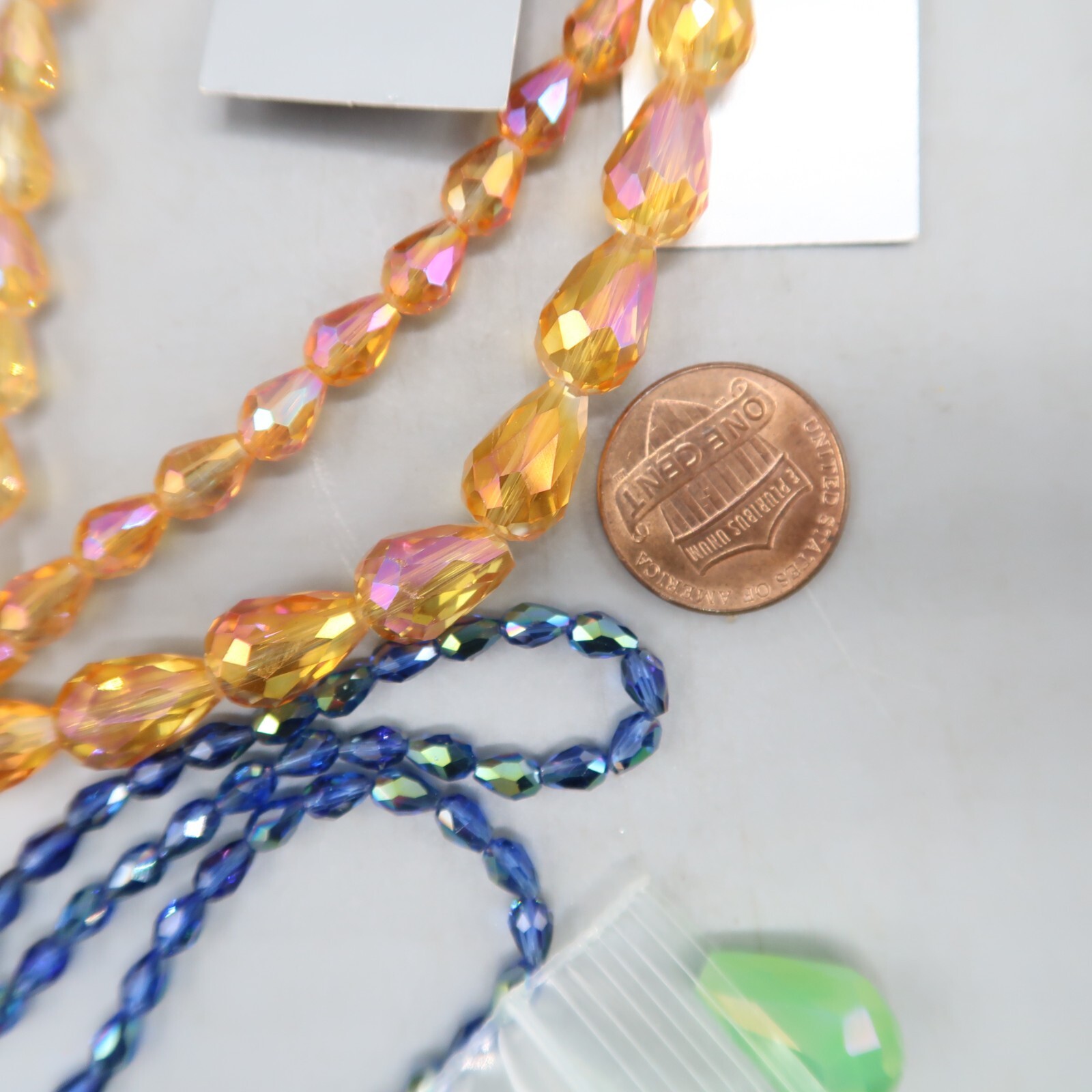 Lot of Teardrop Bicone Crystals Jewlery Making Craft