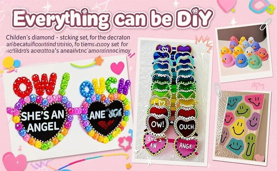 Jelly Rhinestones Bedazzling Kit Multicolor 3mm Flatback Resin Bedazzler Gems US