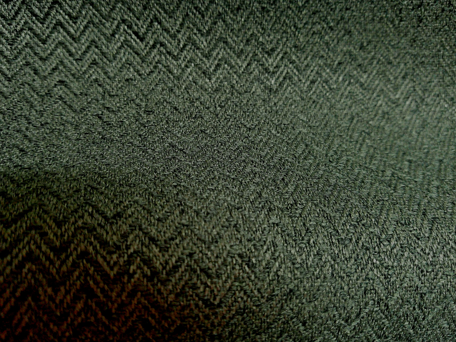 Small Chevron/Herringbone Tone on Tone Forest/Tree Green Cloth Backing 4.5 Yds