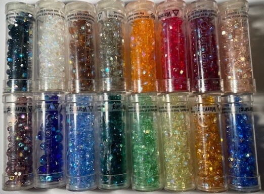 Gutermann Faceted Beads #600644 4 mm apx. 130 Pieces