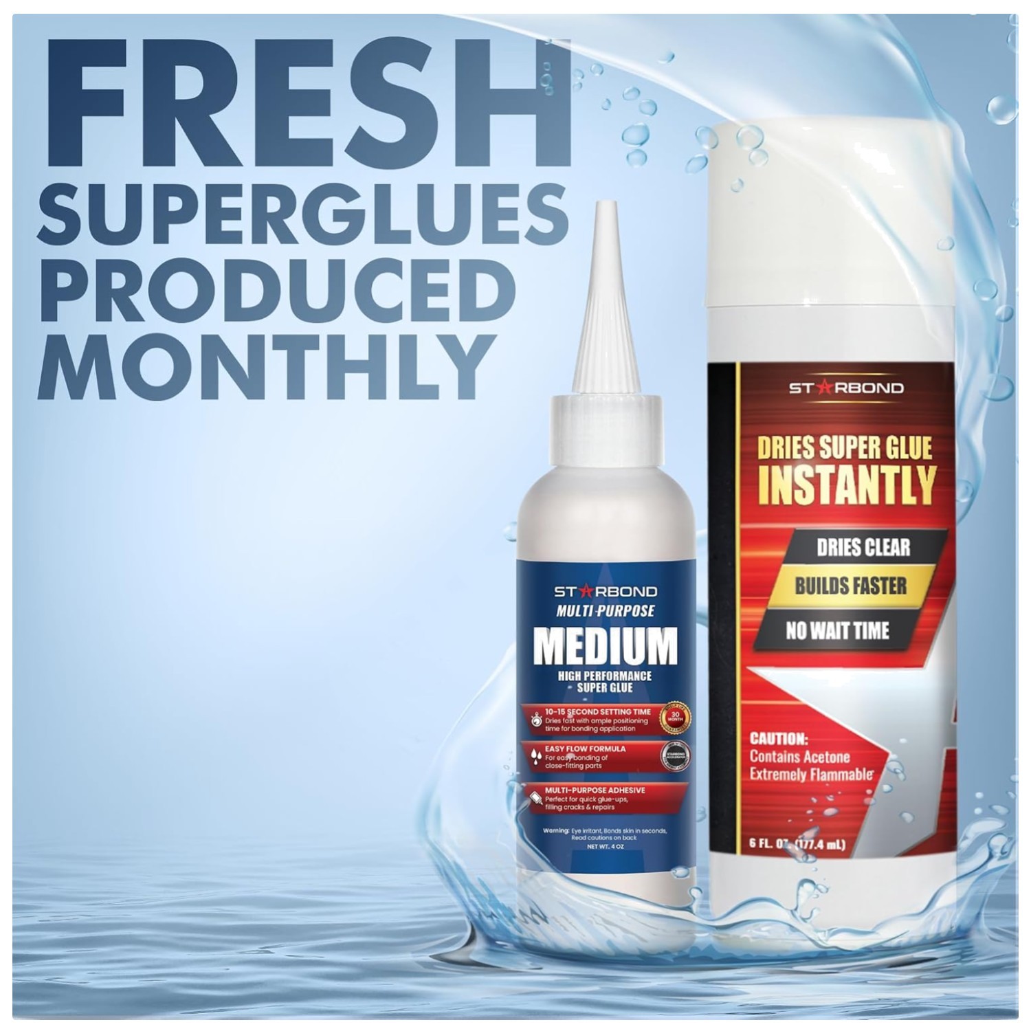 Medium CA Glue Bundle – 4oz + 6oz – Woodworking & Crafts