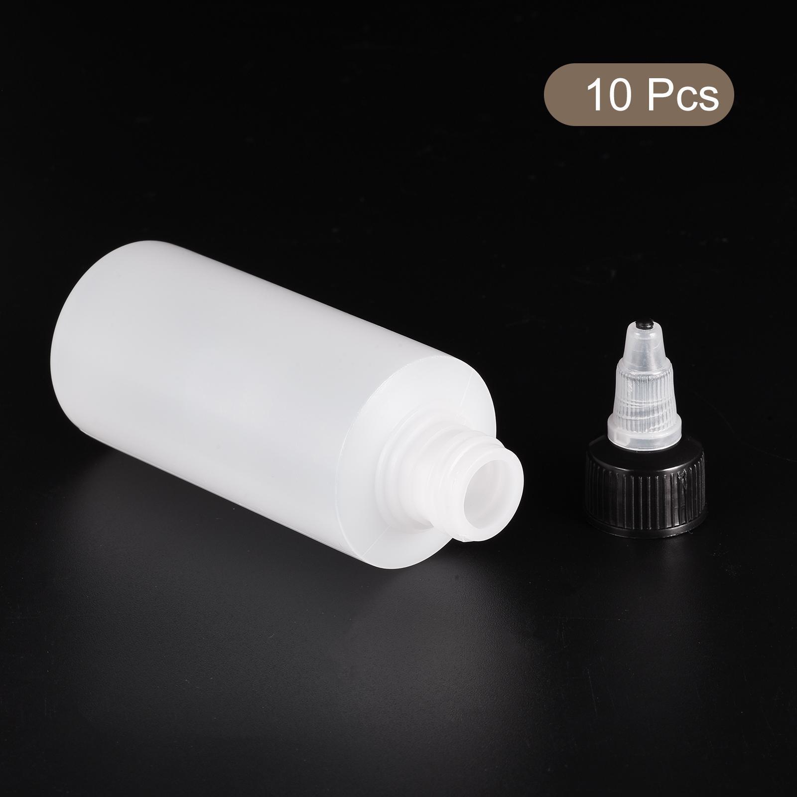 10Pcs 100ml Empty Squeeze Bottles Dispensing Bottle with Twist Top Cap