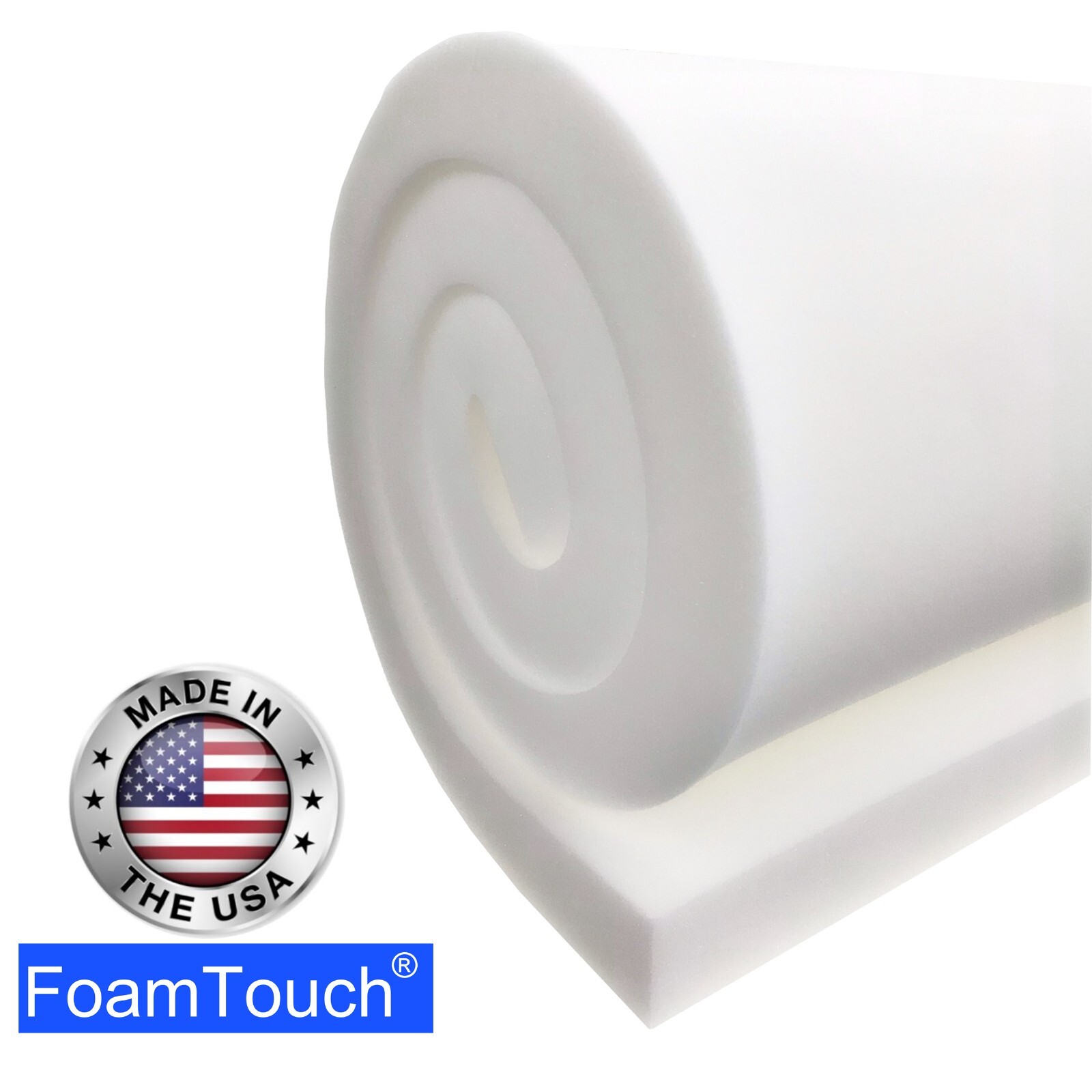 High Density Upholstery Foam Seat Cushion – 24″ x 72″, 84″, 96″, 108″, 120″