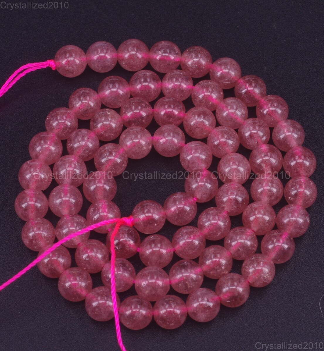 Natural Strawberry Quartz Gemstone Round Loose Beads 4mm 6mm 8mm 10mm 12mm 16″