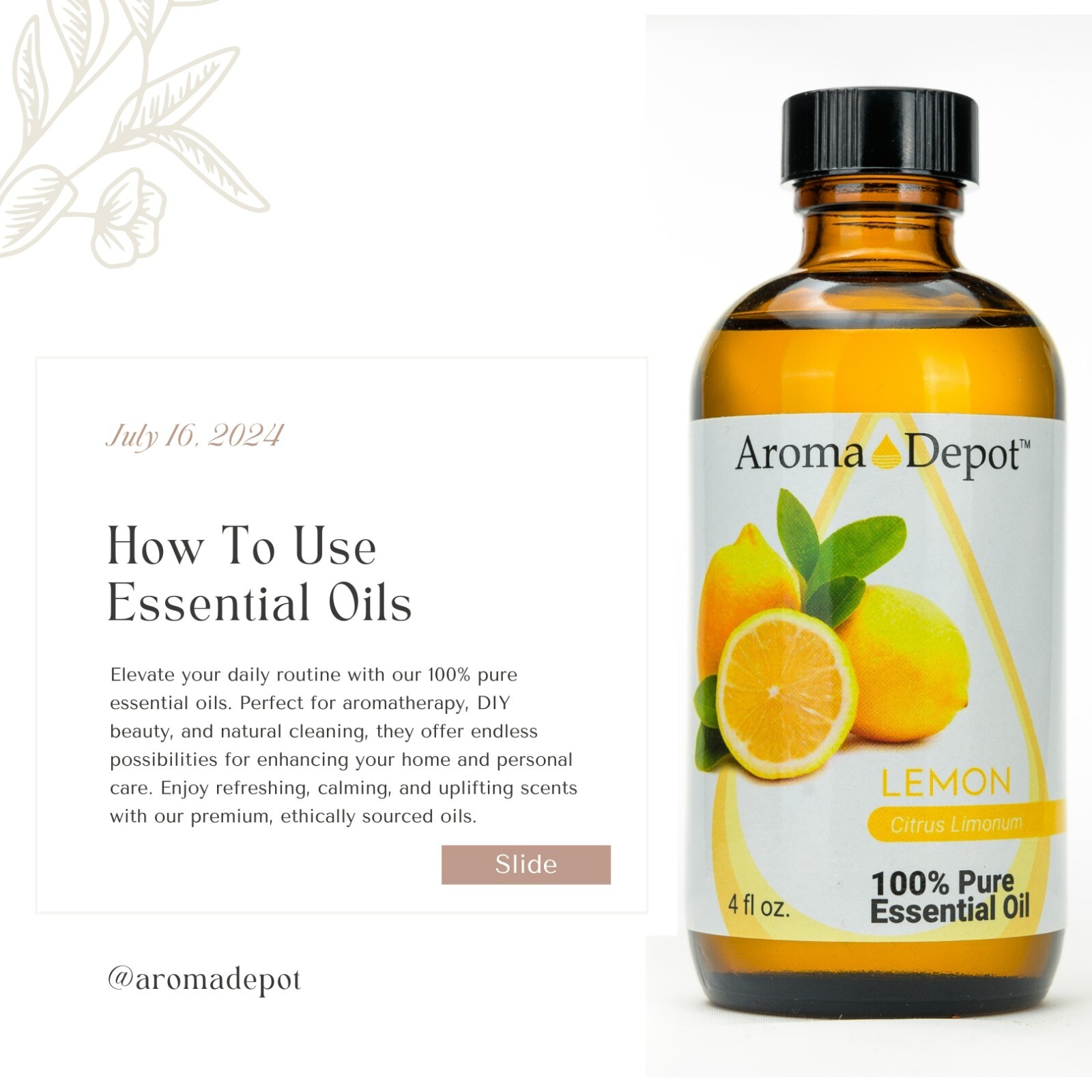 Lemon Essential Oil Therapeutic Grade 100% Pure Natural Aceite Esencial