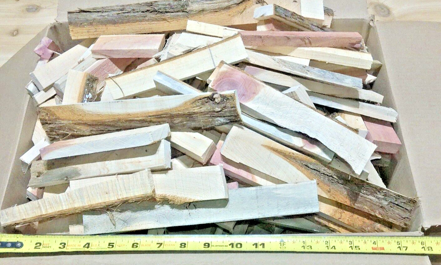 Eastern Red Cedar Fresh Aromatic Wood Scrap Pieces 12 Pounds FREE SHIPPING!