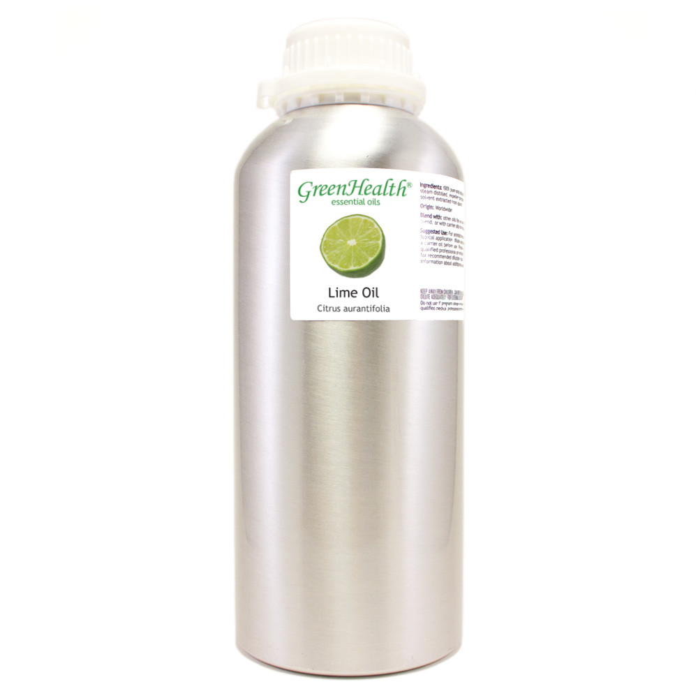 Bulk 32 fl oz Lime Essential Oil (100% Pure & Natural) in Aluminum Bottle