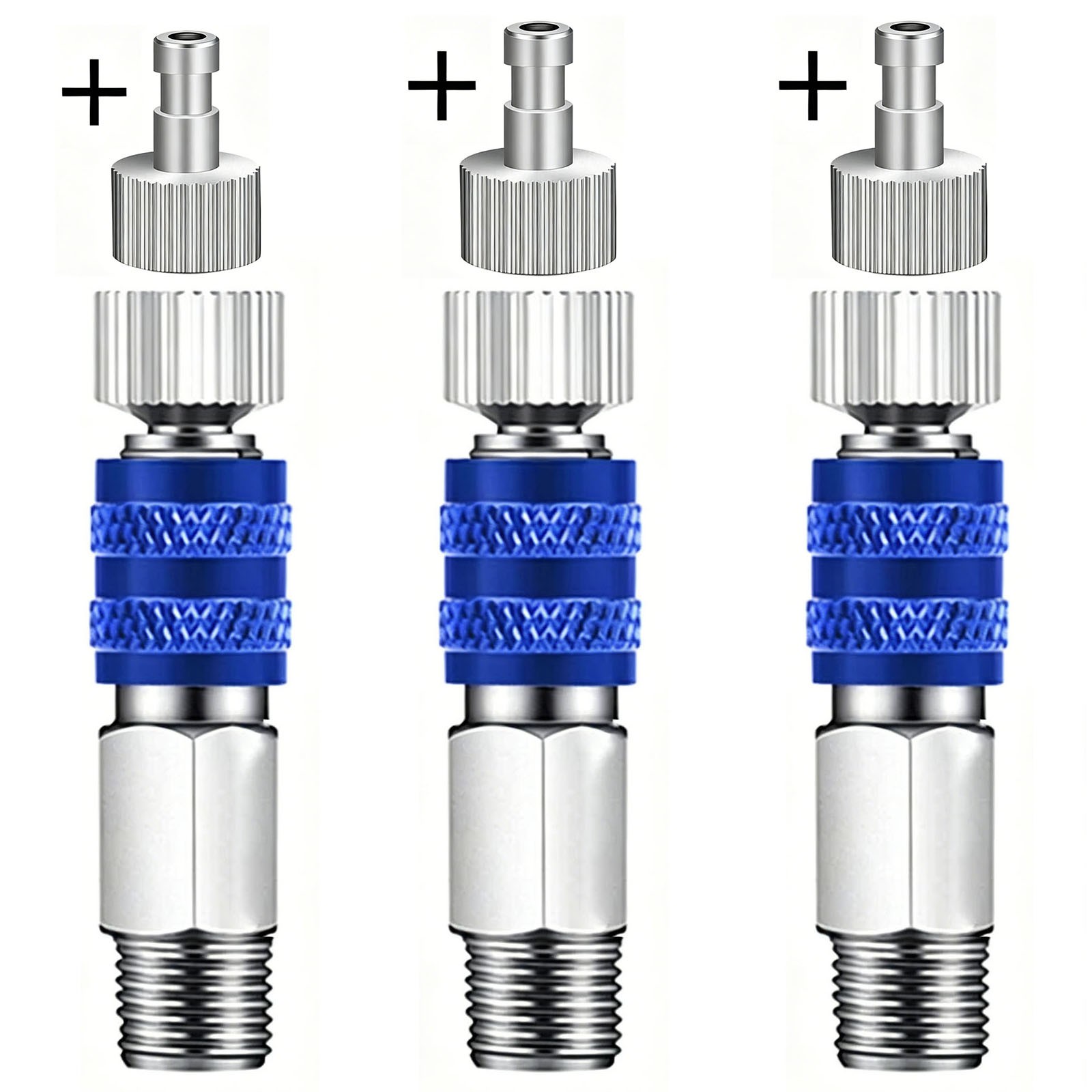 3 Pack 1/8 Air Brush Connector Adapters Air Brush Quick Connect Air Brush Quick
