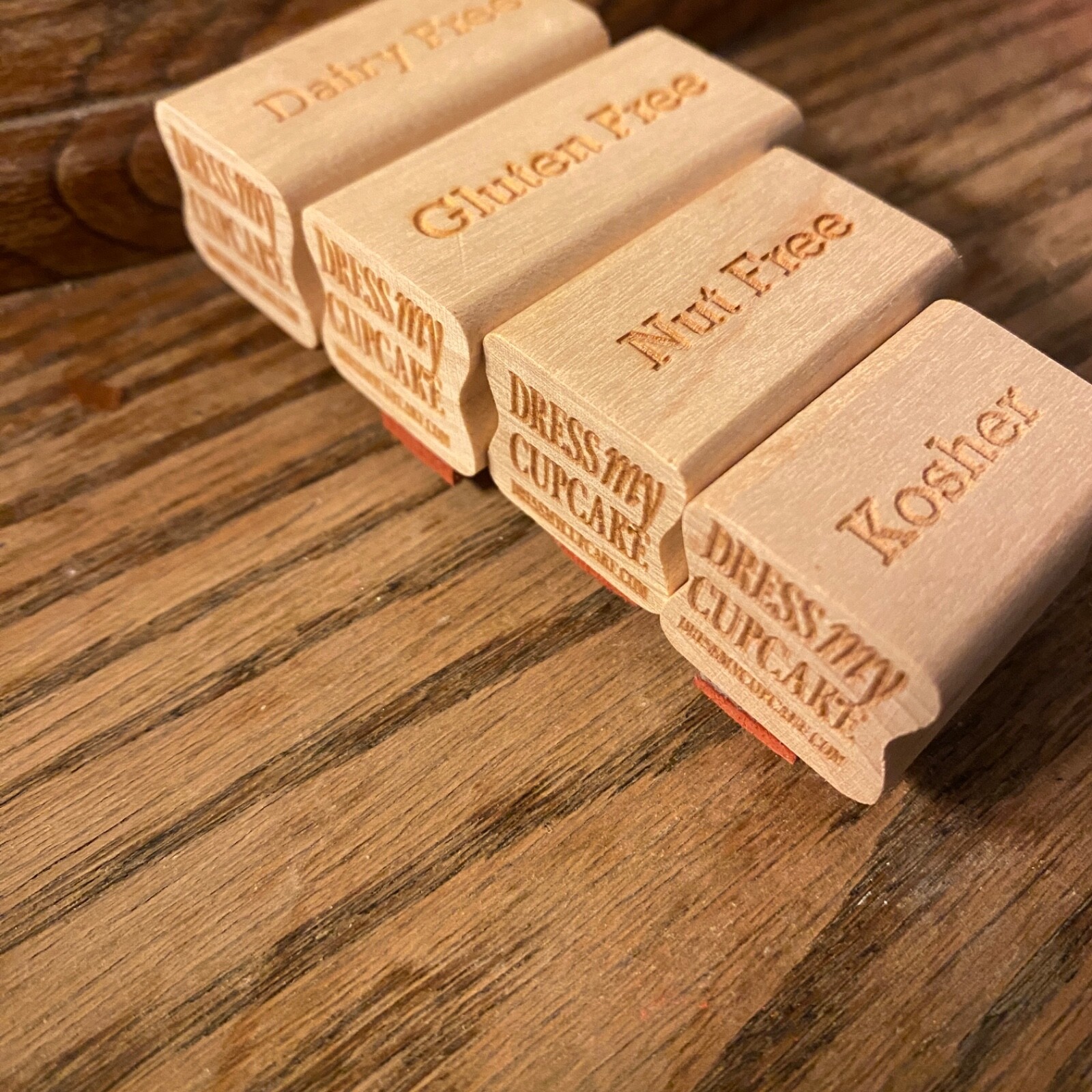 Healthy Stamp 4 piece Set ( Dairy Free, Nut Free, Gluten Free, Kosher)