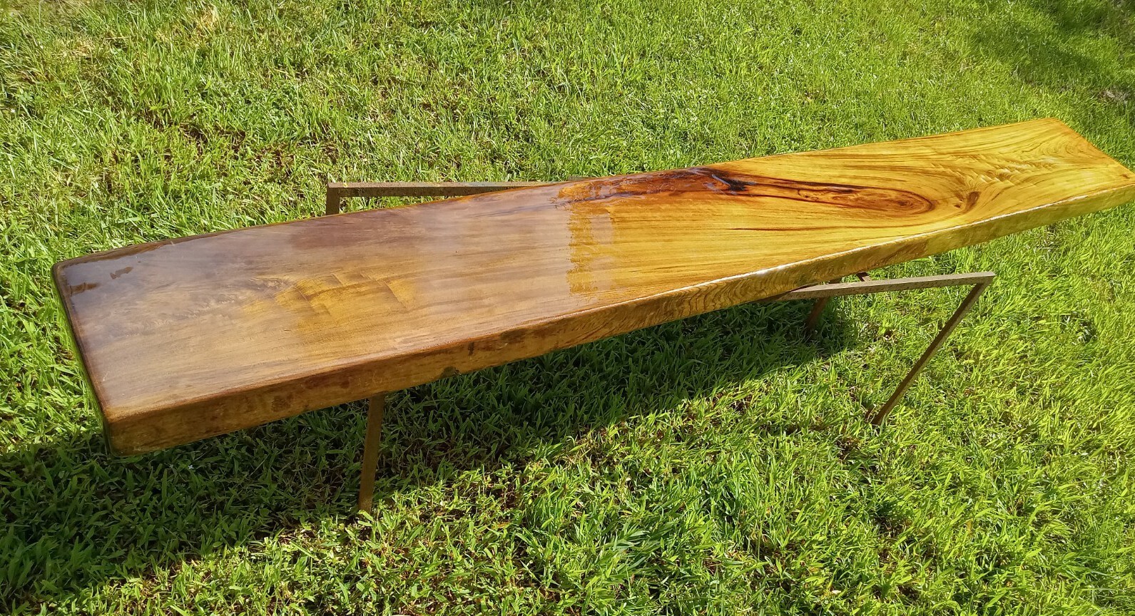 Returns Accepted Mantel or TV Table Top REAL Old Growth Sinker Cypress Wood Slab