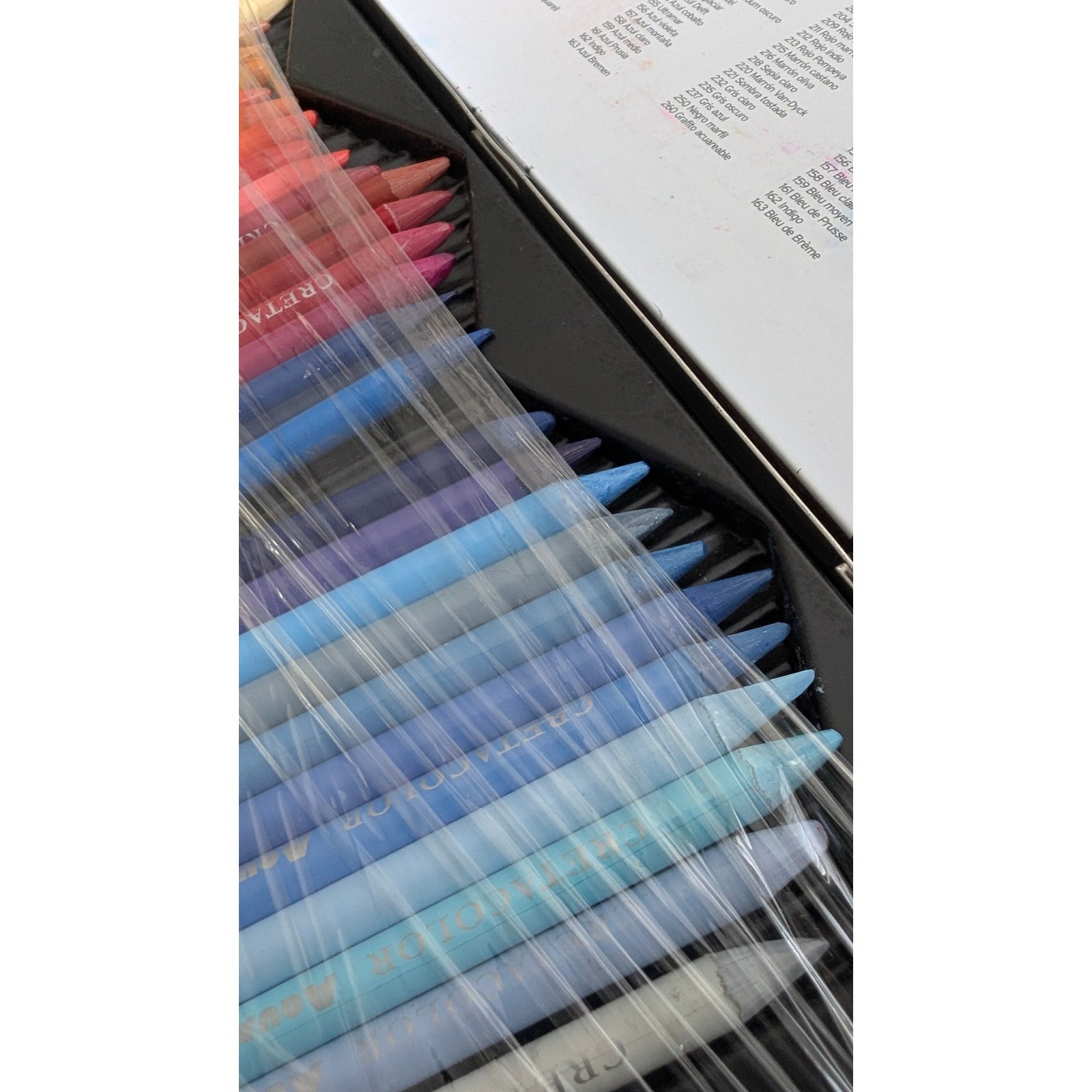 Cretacolori Aqua Monolith Woodless Watercolor Pencils Set Artist Tin Austria